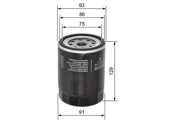 Bosch Oliefilter F 026 407 232