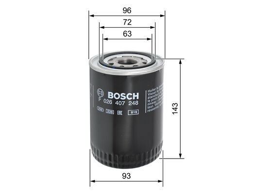 Bosch Oliefilter F 026 407 248