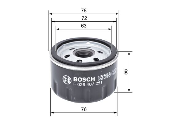 Bosch Oliefilter F 026 407 251