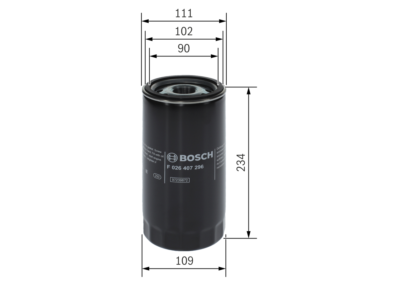 Bosch Oliefilter F 026 407 296