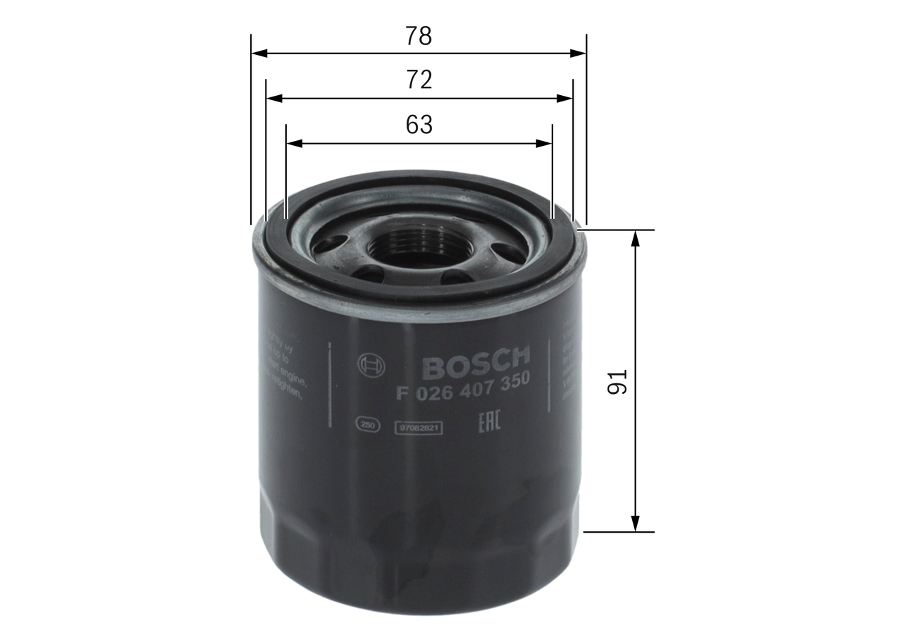 Bosch Oliefilter F 026 407 350