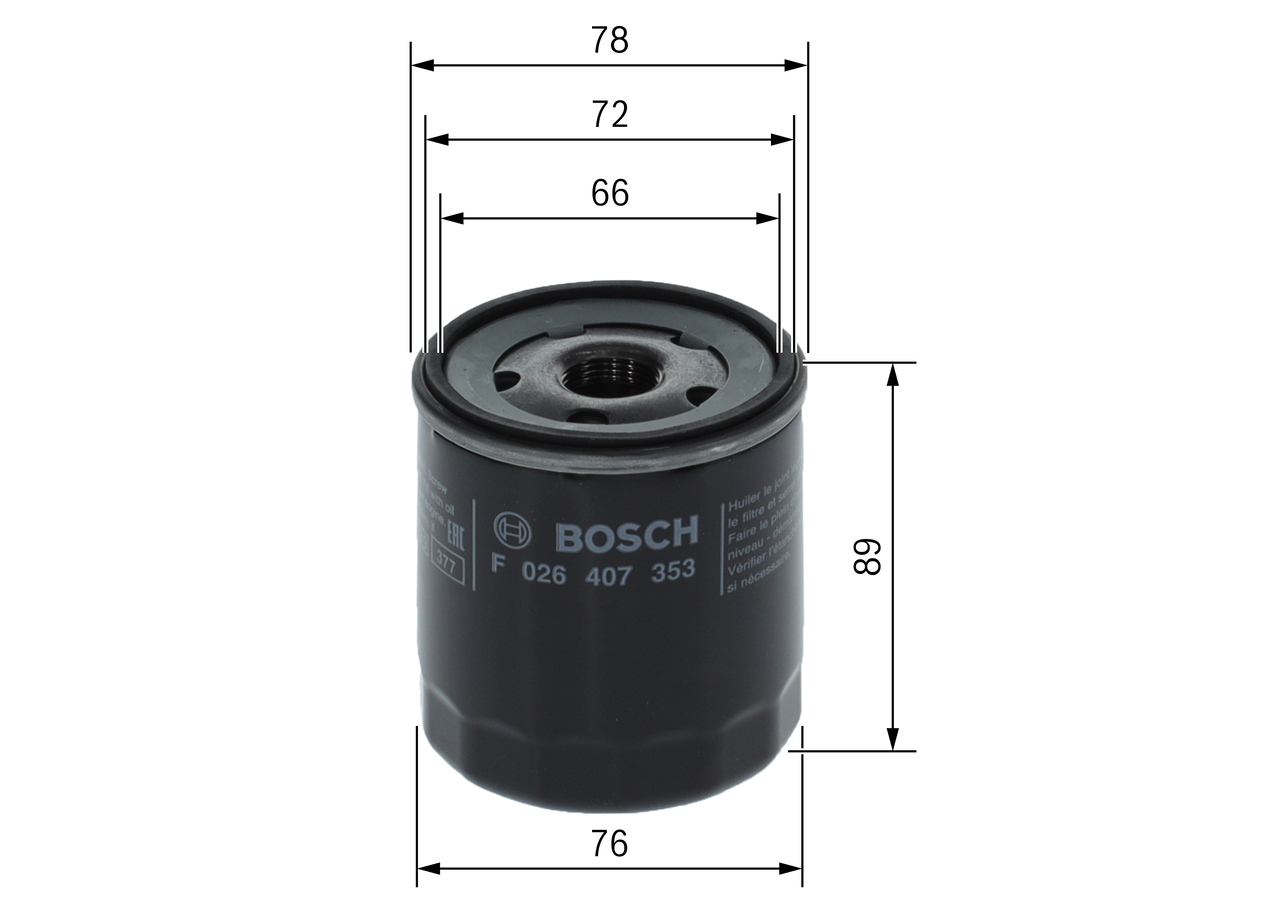 Bosch Oliefilter F 026 407 353