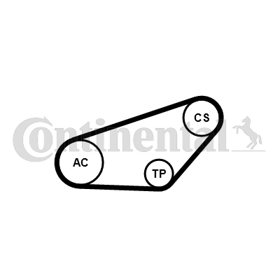 Contitech Poly V-riemen kit 4PK841K1