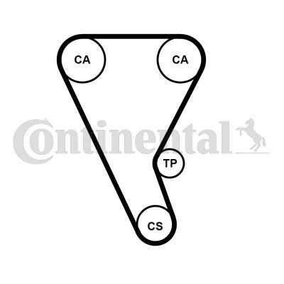 Distributieriem Contitech CT1233