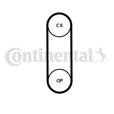 Distributieriem Contitech CT1238