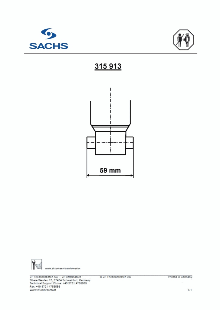 Sachs Schokdemper 315 913