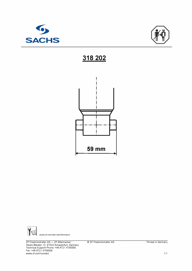 Sachs Schokdemper 318 202