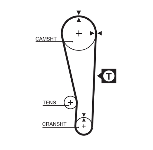 Distributieriem Gates 1213RM