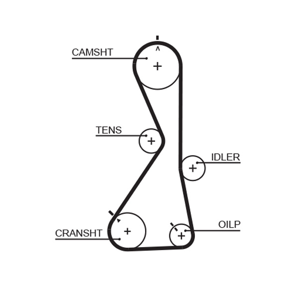 Gates Distributieriem kit K015481XS