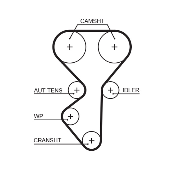 Gates Distributieriem kit inclusief waterpomp KP15631XS-1