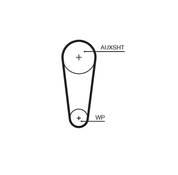 Gates Distributieriem kit inclusief waterpomp KP25680XS-1