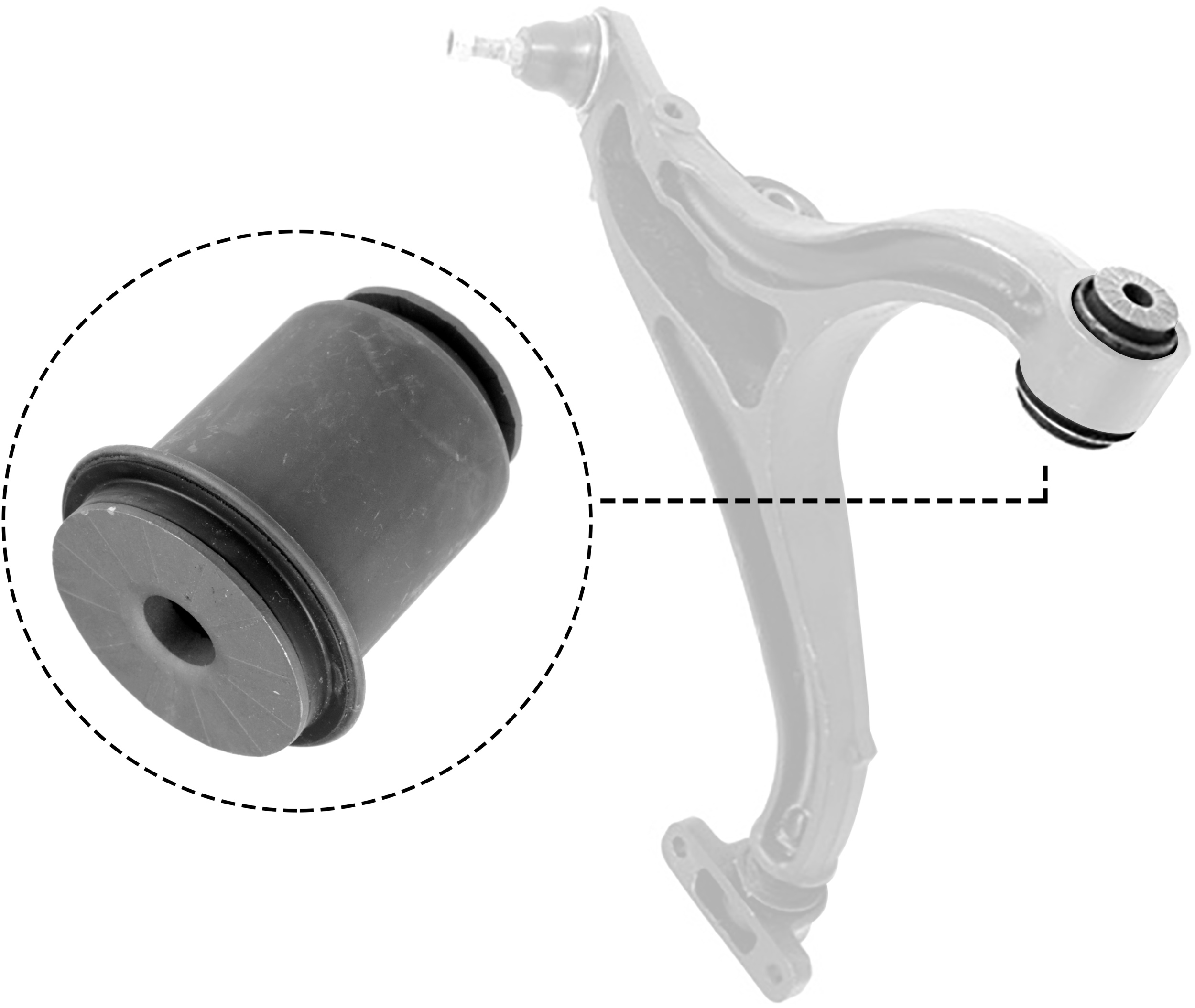 Draagarmrubber Gates AWS1928
