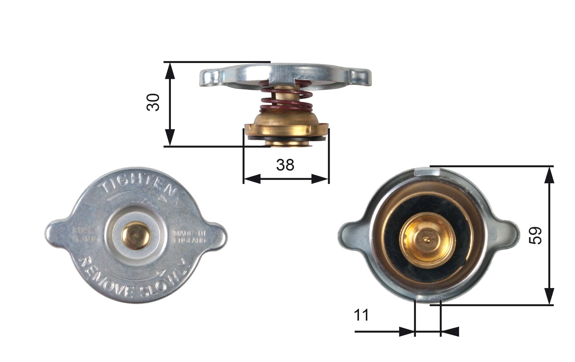 Radiateurdop Gates RC102