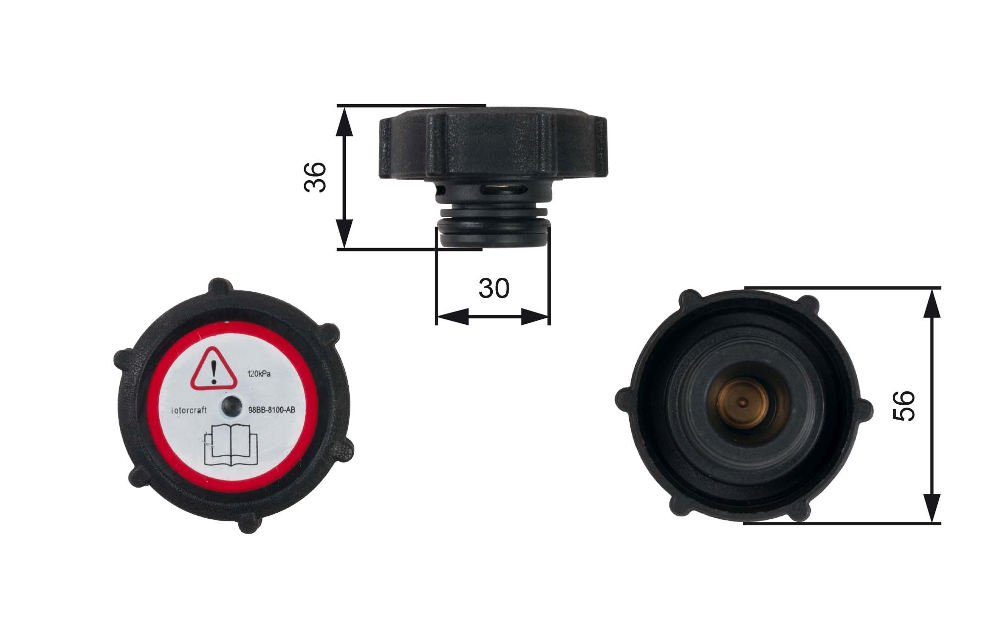 Radiateurdop Gates RC230