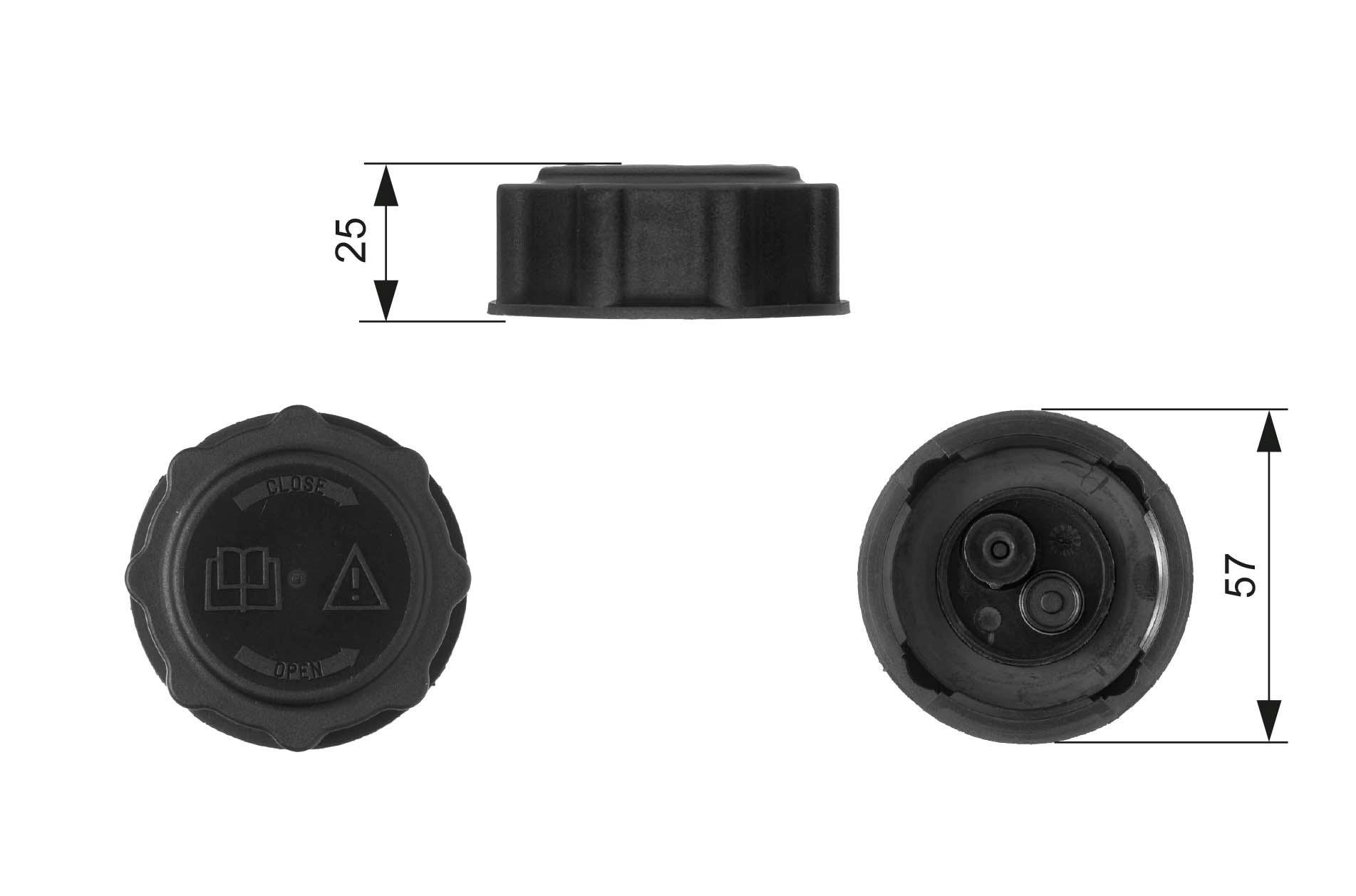 Radiateurdop Gates RC233