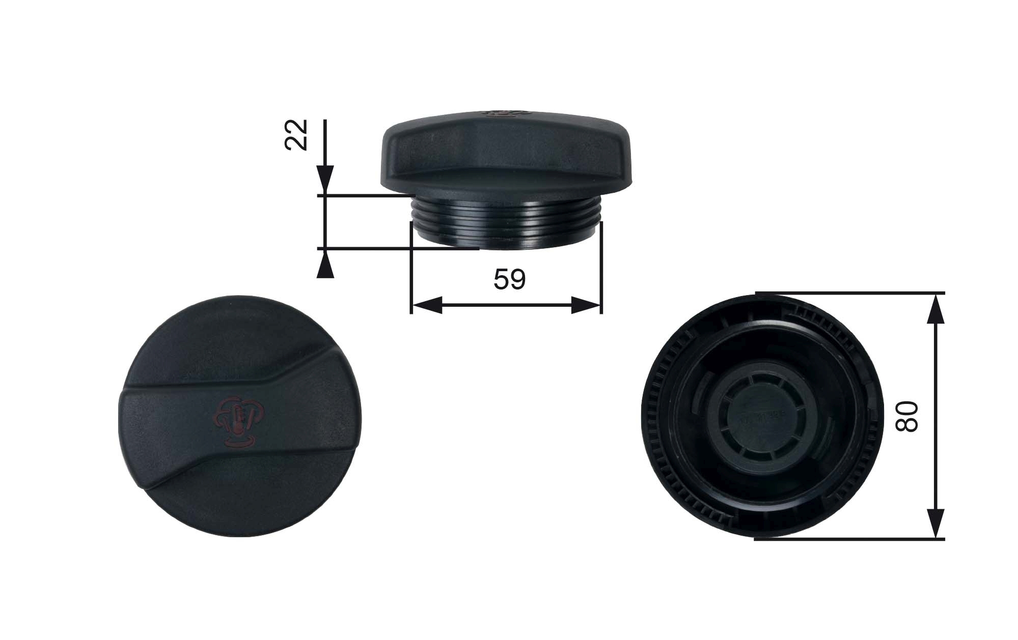 Radiateurdop Gates RC245