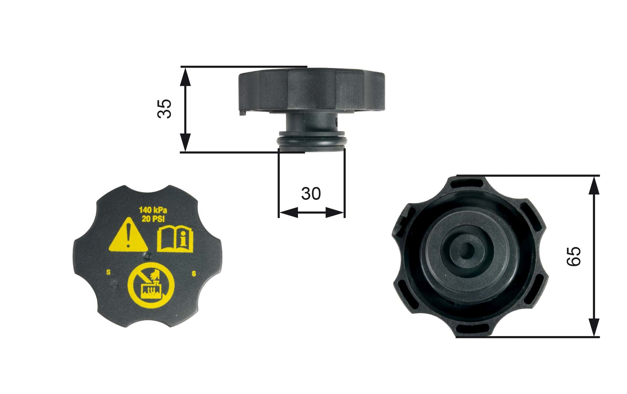 Radiateurdop Gates RC249