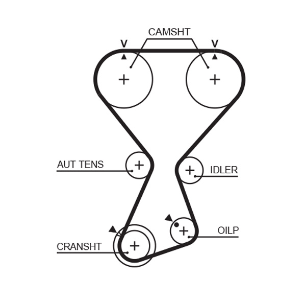 Gates Distributieriem kit K01T313