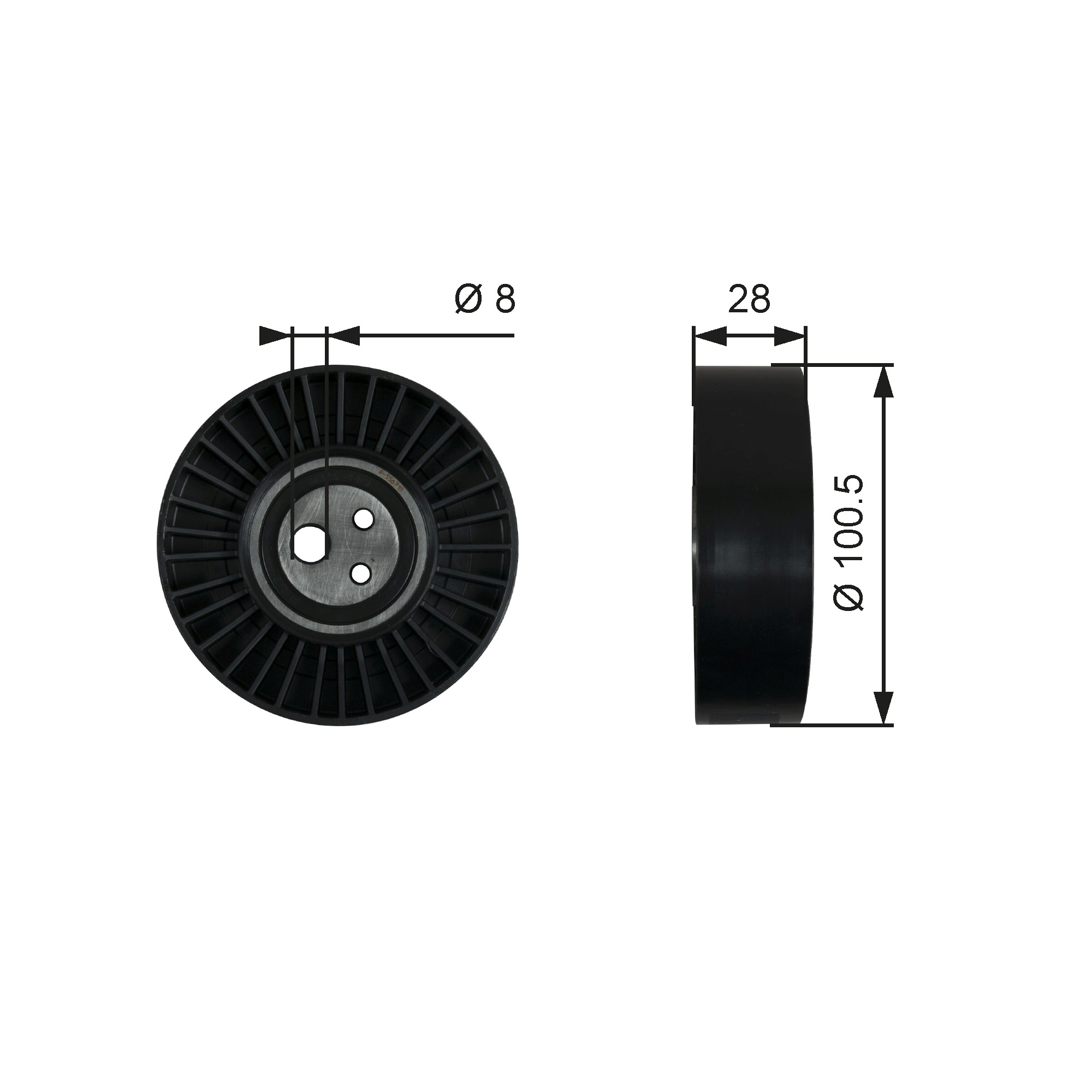 Spanrol (poly) V-riem Gates T36003