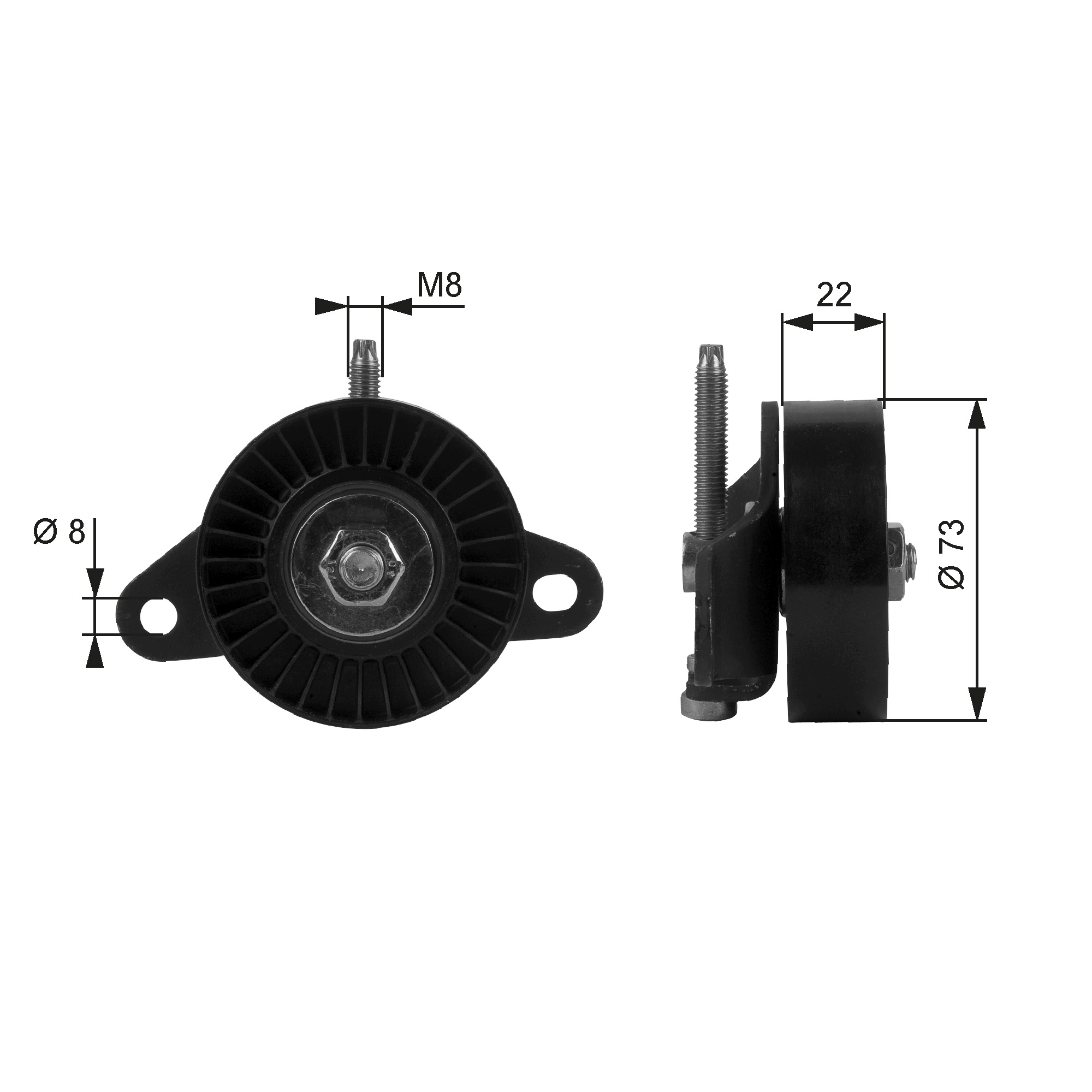 Spanrol (poly) V-riem Gates T38056