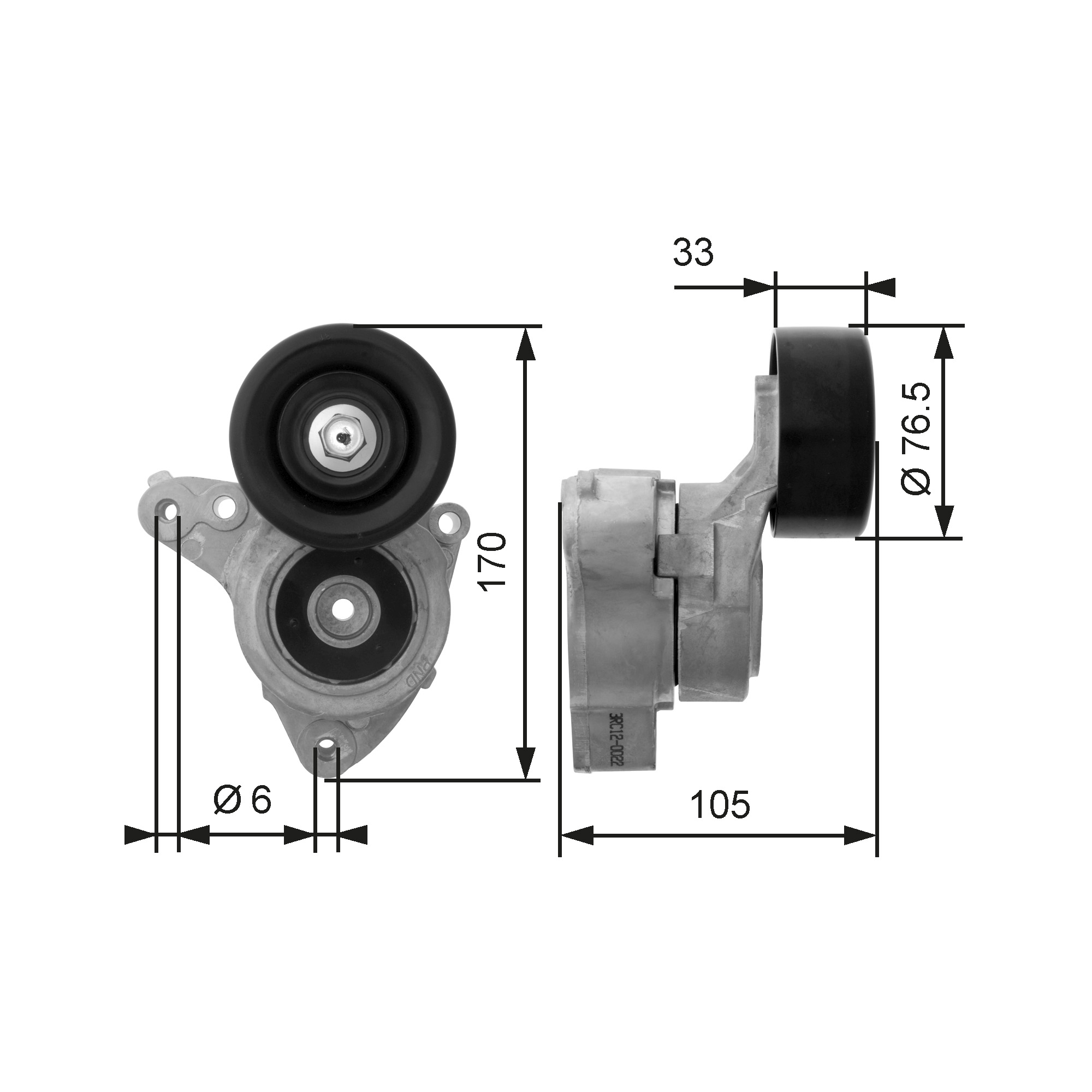 Spanner poly V-riem Gates T38421