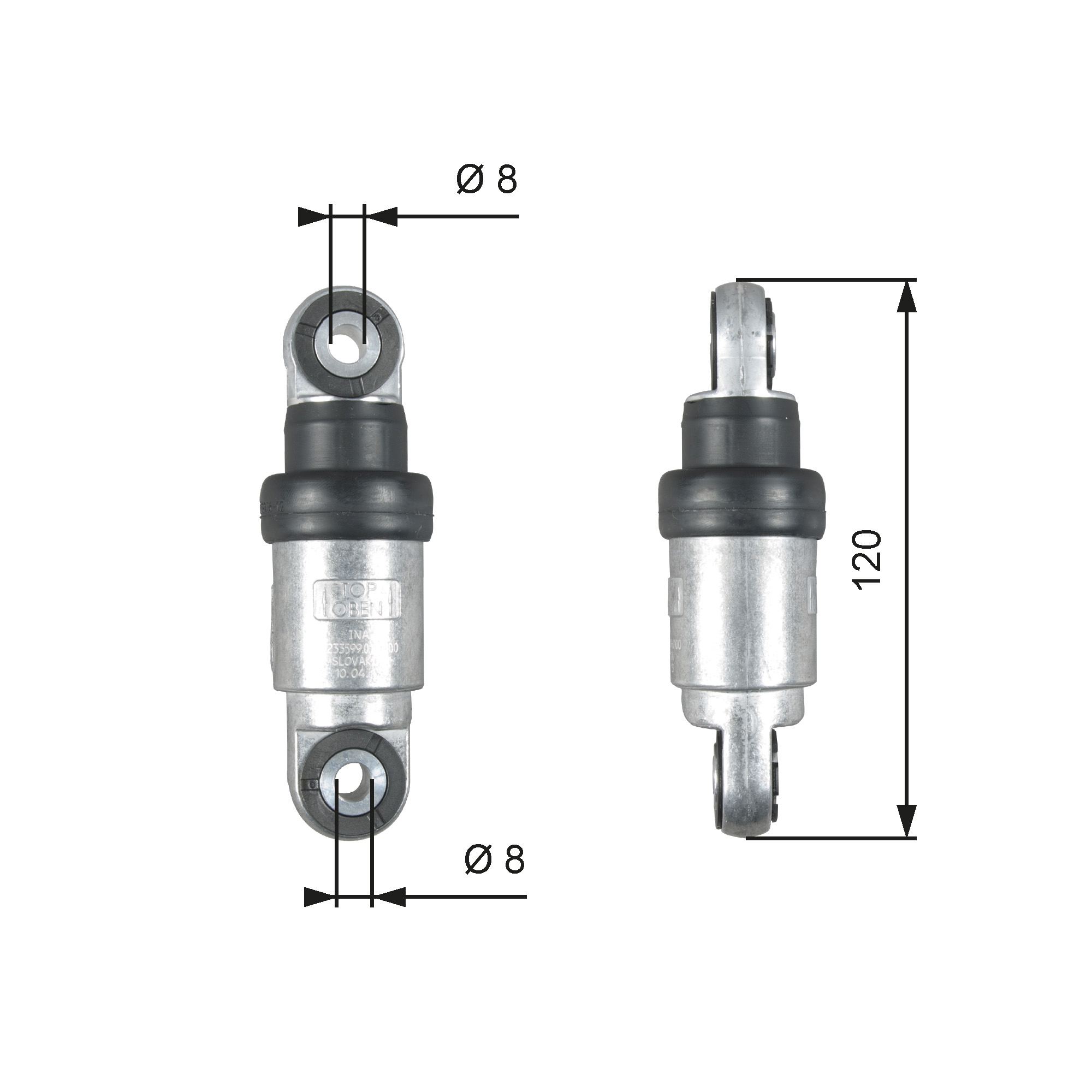 Riemspannerdemper Gates T39215