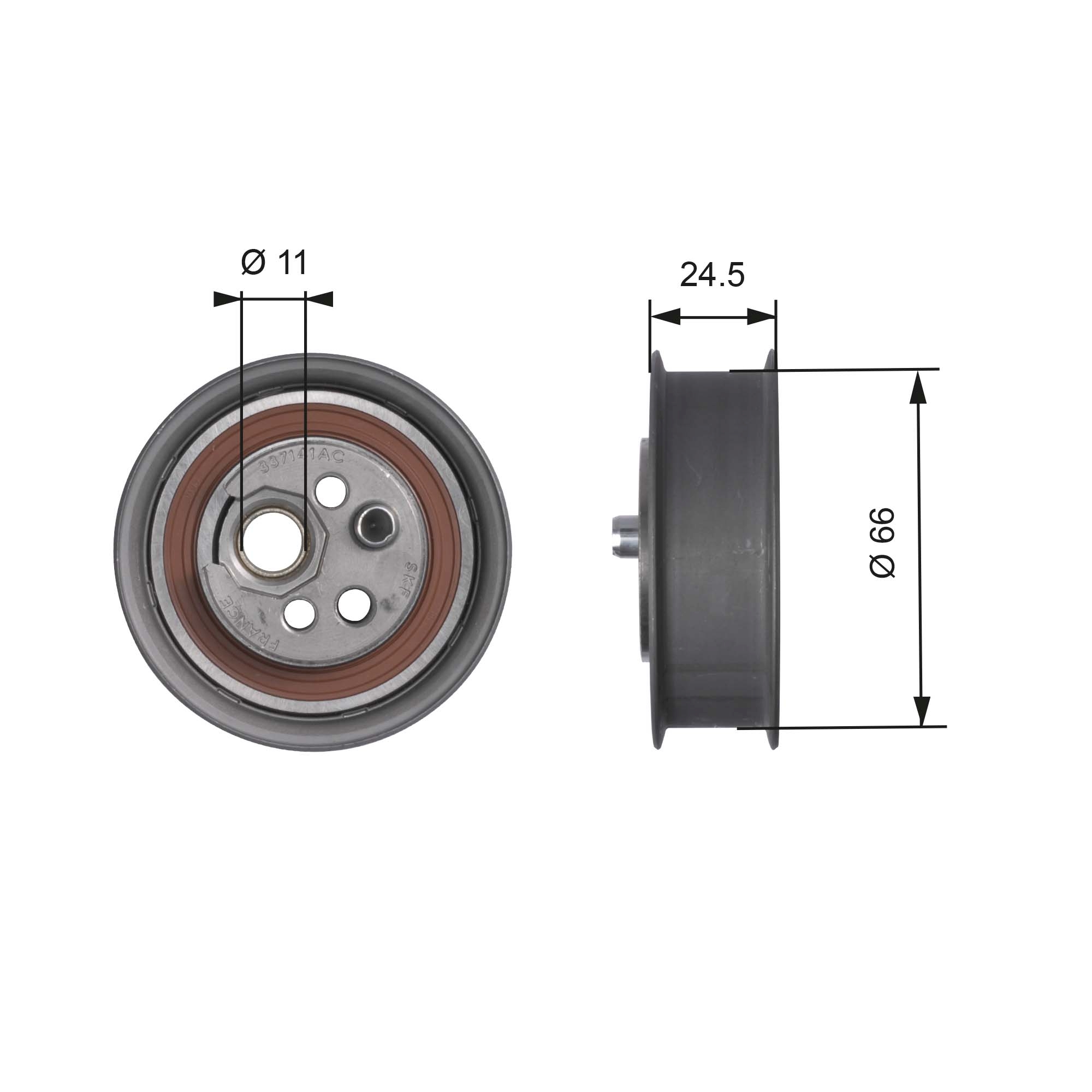 Spanrol distributieriem Gates T41103