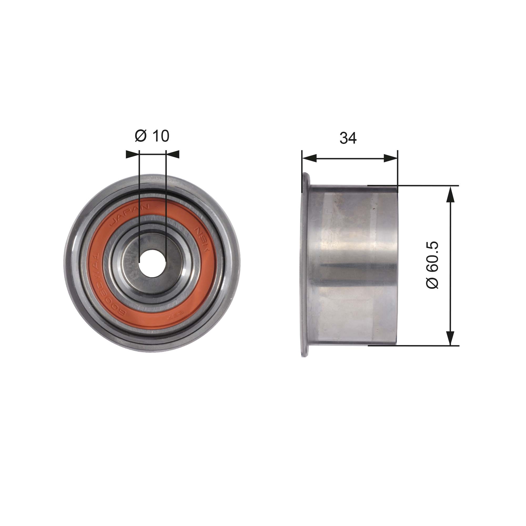 Geleiderol distributieriem Gates T41226