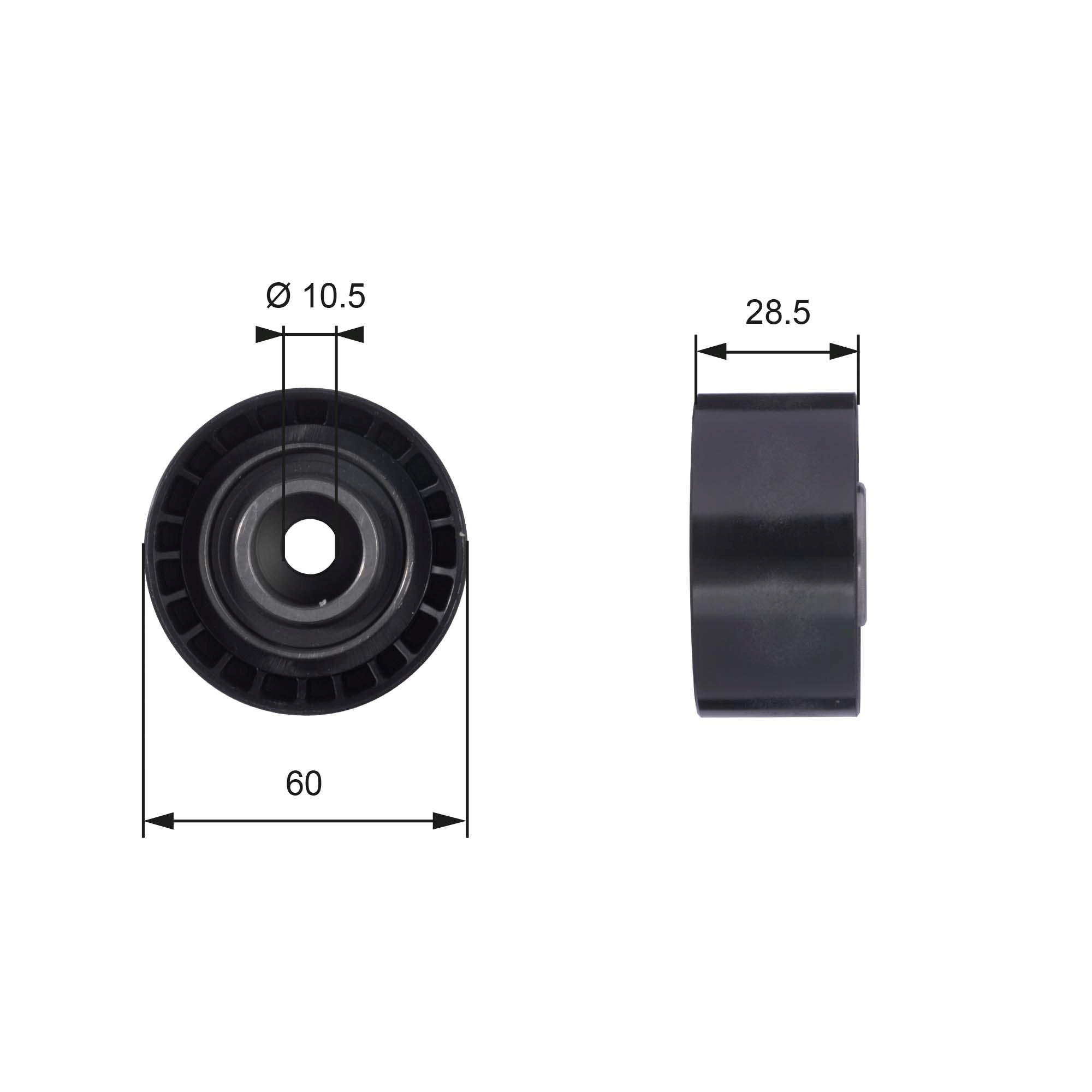 Geleiderol distributieriem Gates T42036