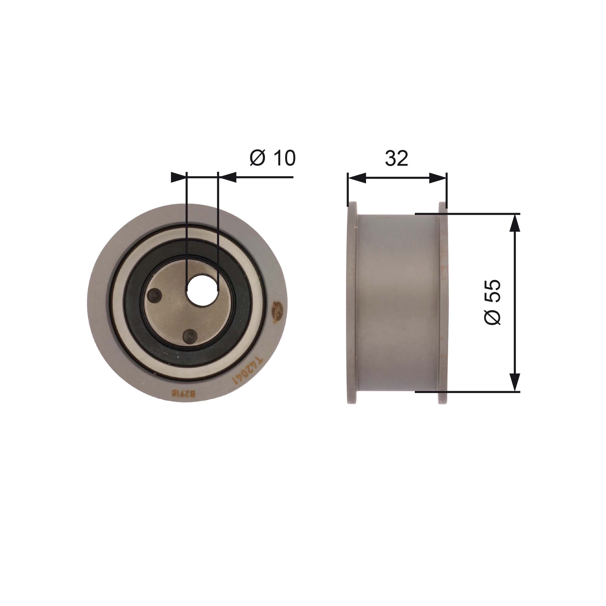 Spanrol distributieriem Gates T42041