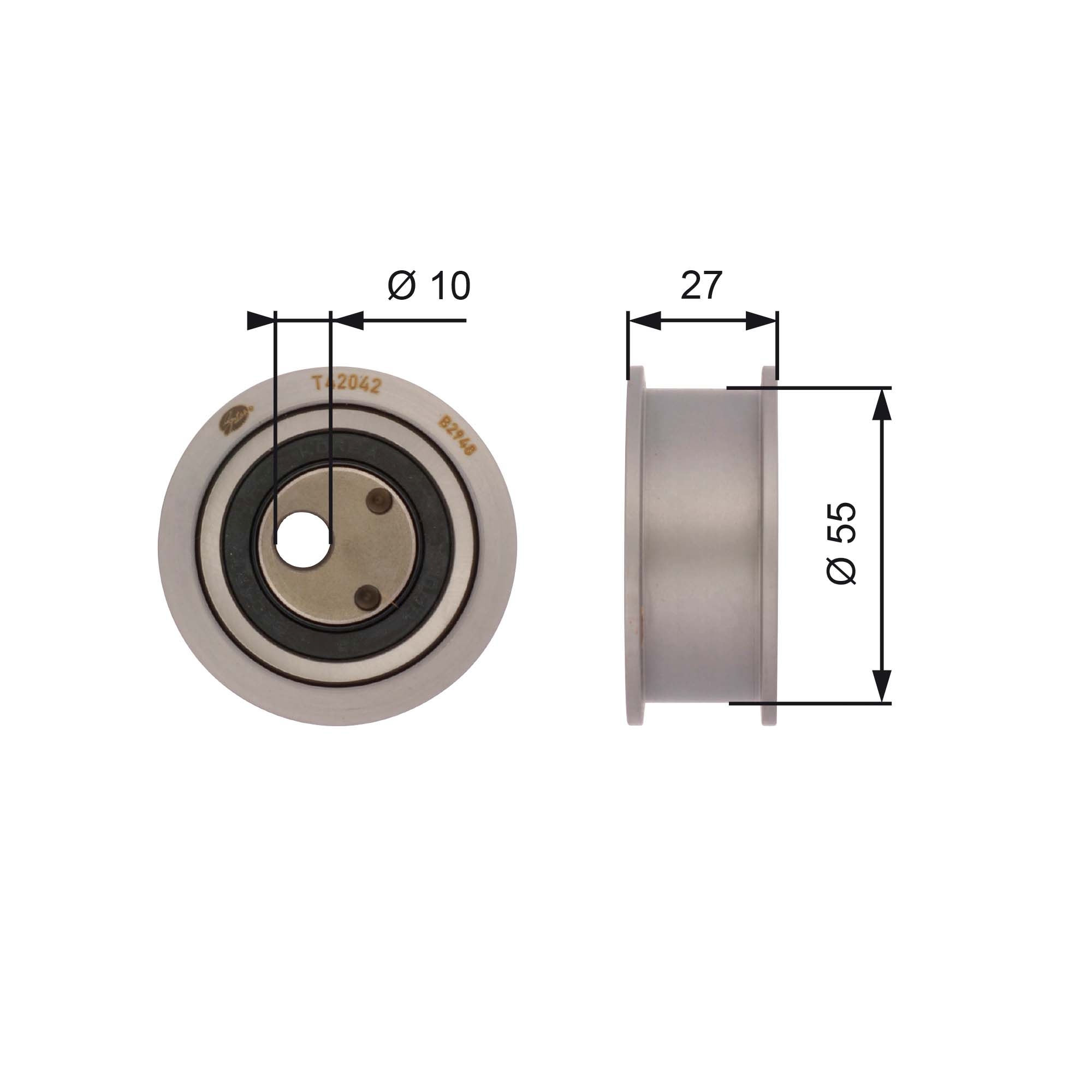 Spanrol distributieriem Gates T42042