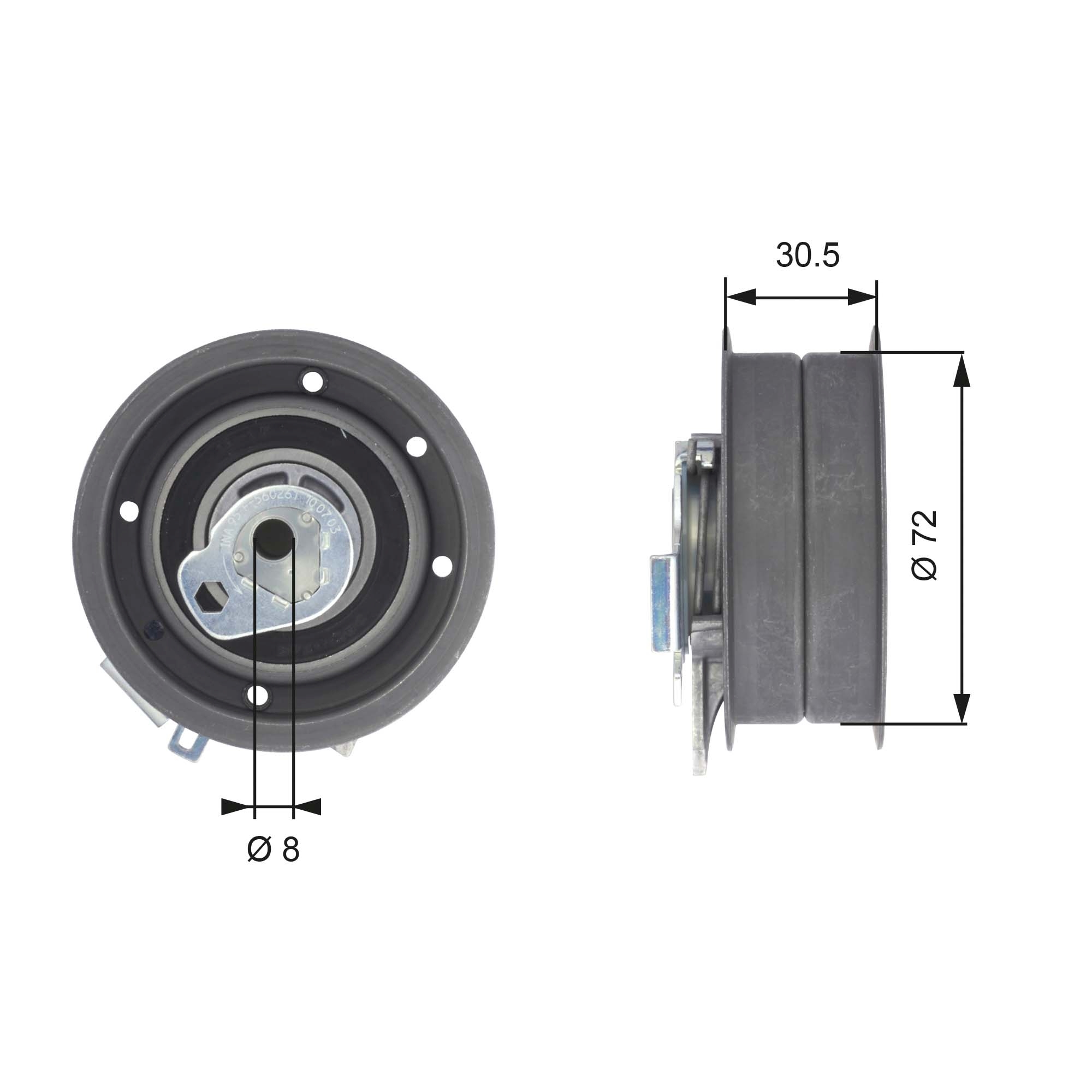 Spanrol distributieriem Gates T43010