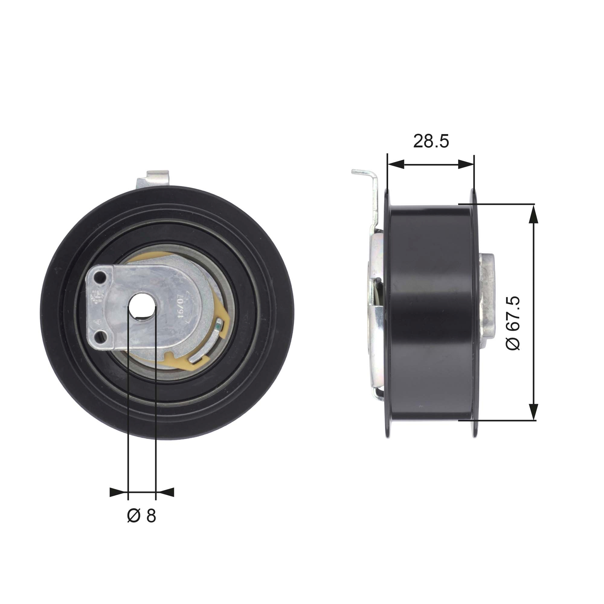 Spanrol distributieriem Gates T43110