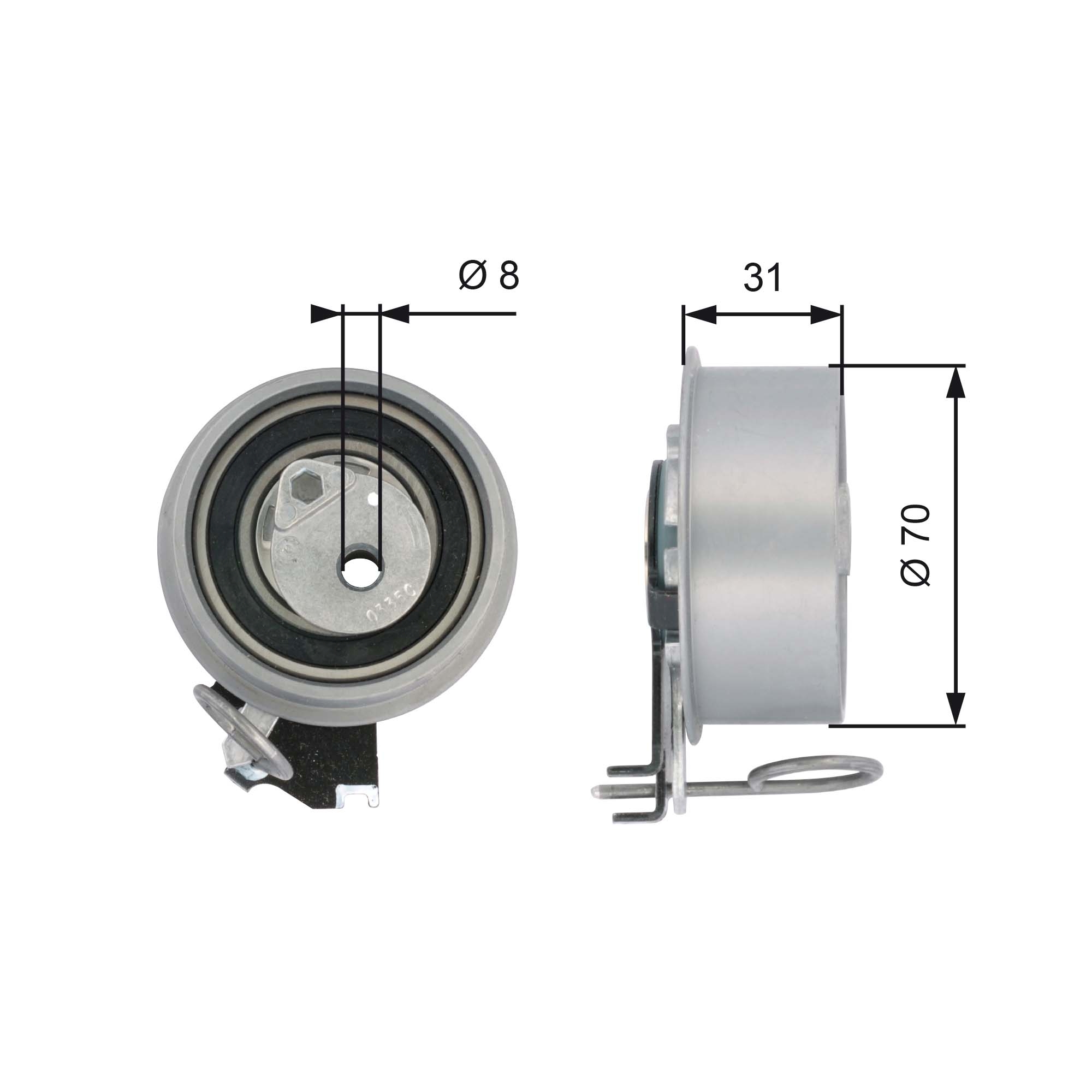 Spanrol distributieriem Gates T43135