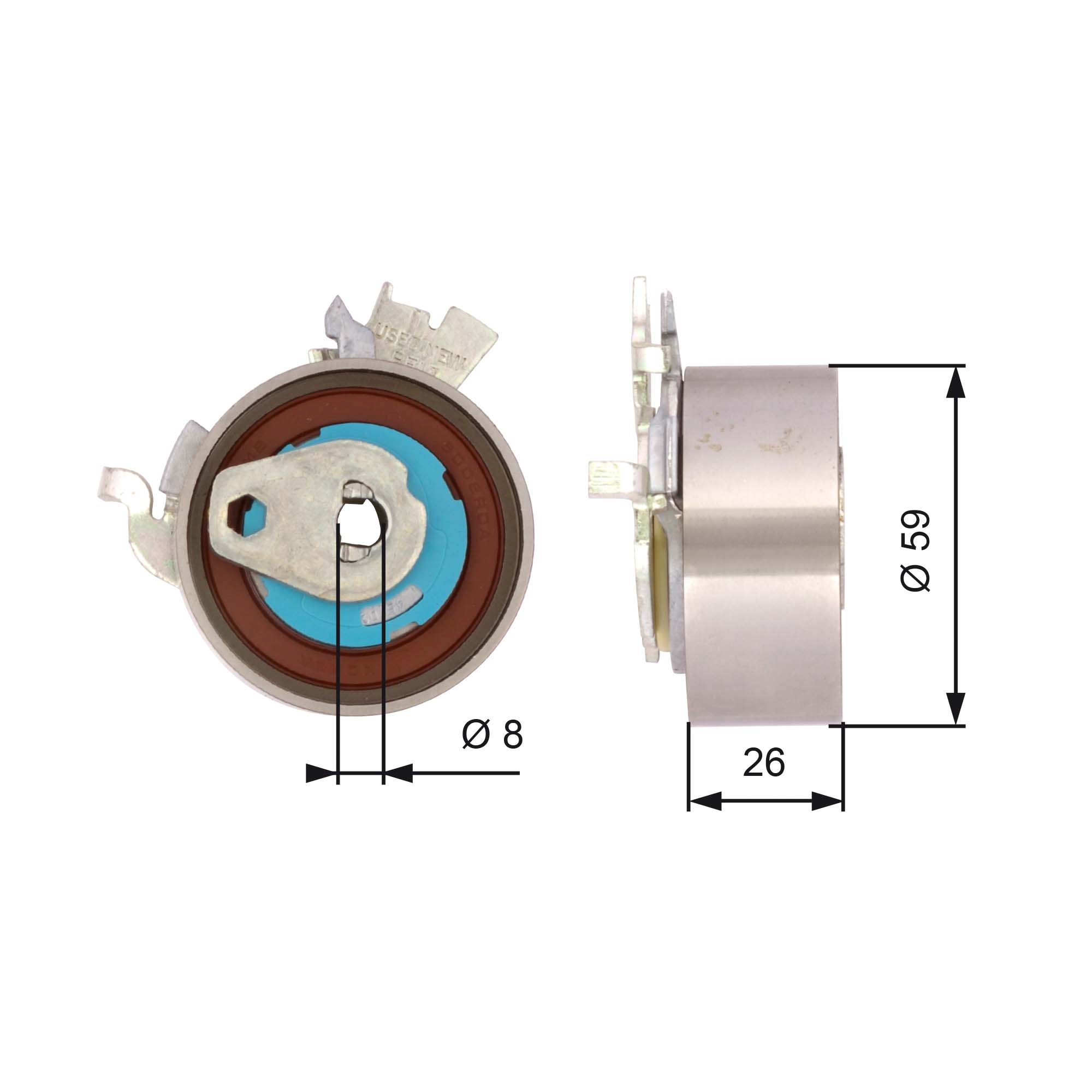 Spanrol distributieriem Gates T43154