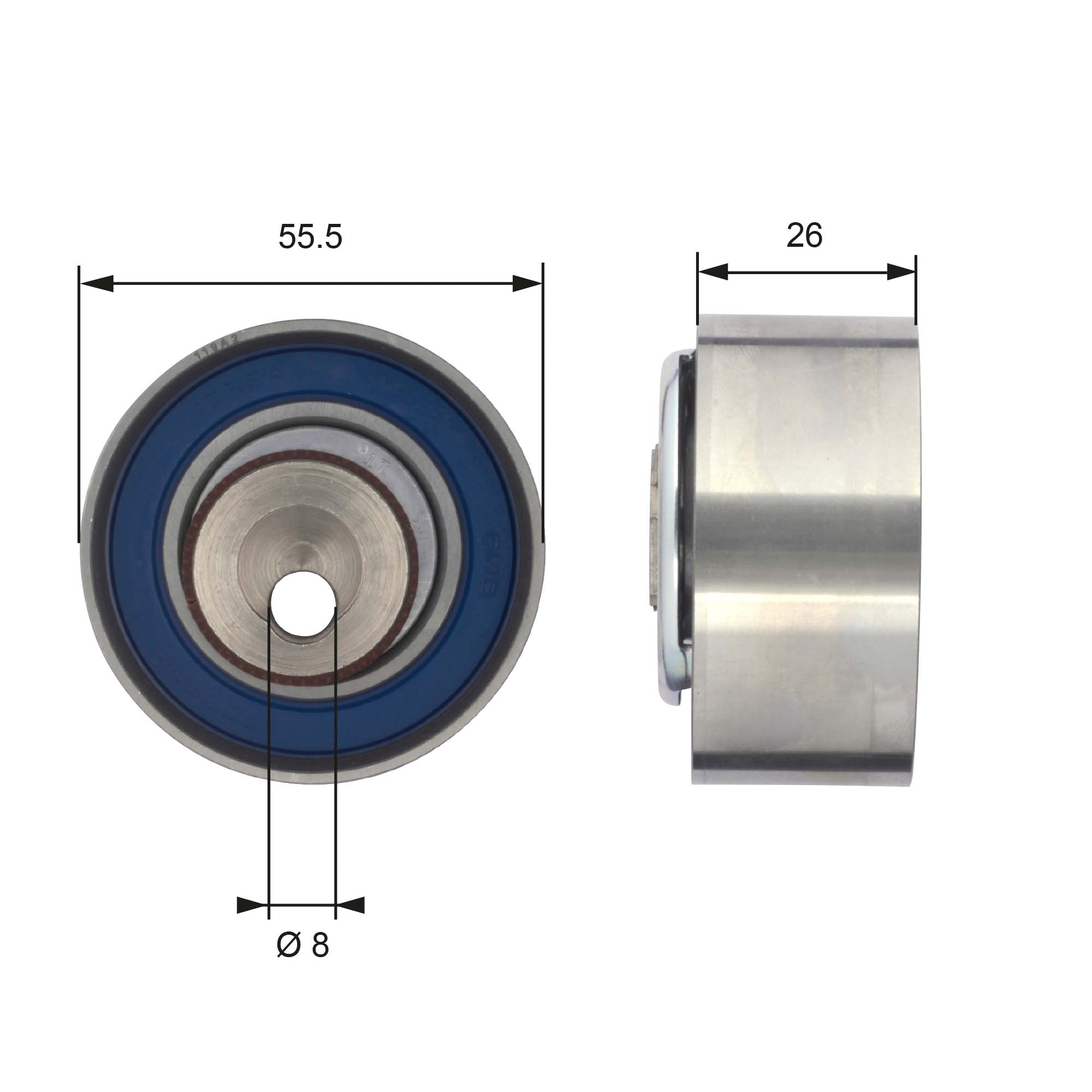 Spanrol distributieriem Gates T43156