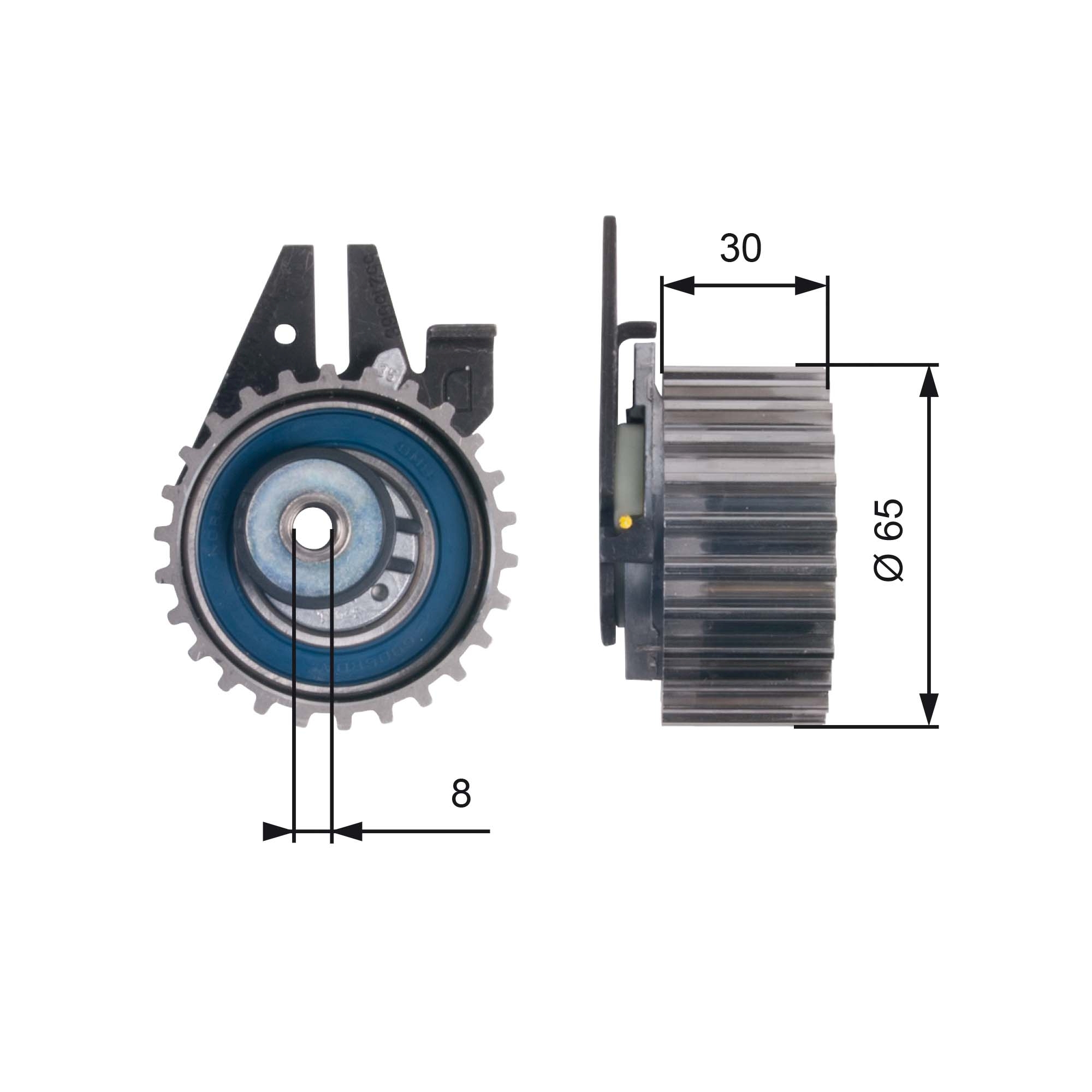 Spanrol distributieriem Gates T43211