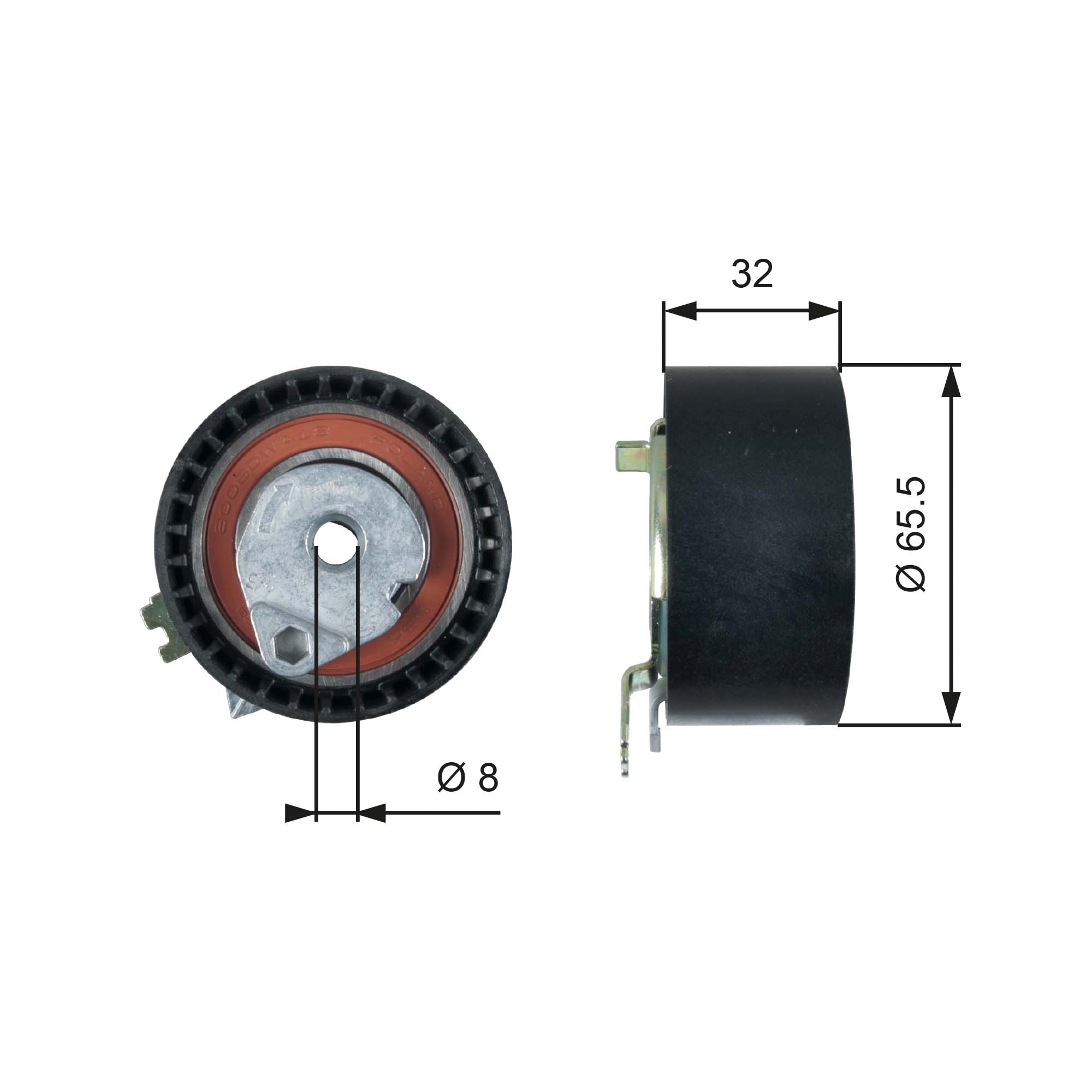 Spanrol distributieriem Gates T43236