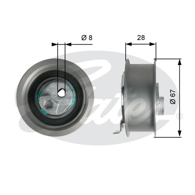 Spanrol distributieriem Gates T43237