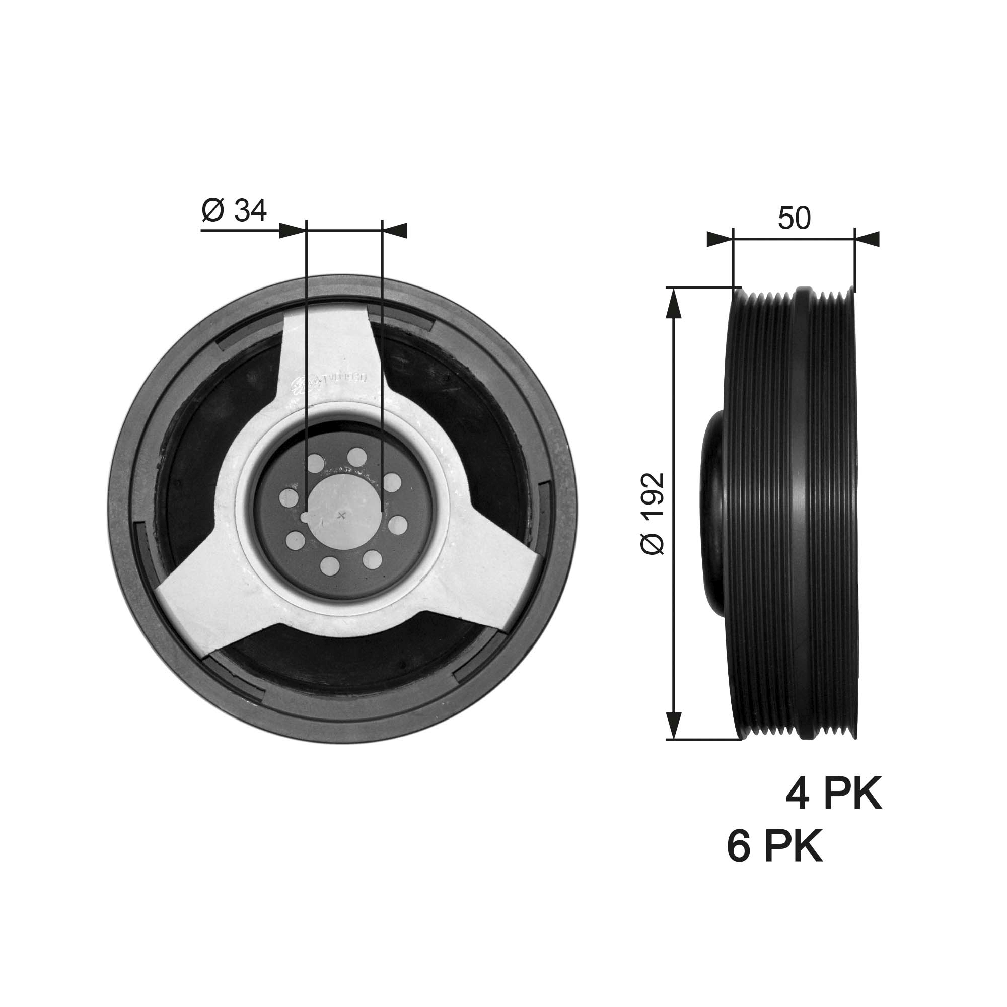 Krukaspoelie Gates TVD1030