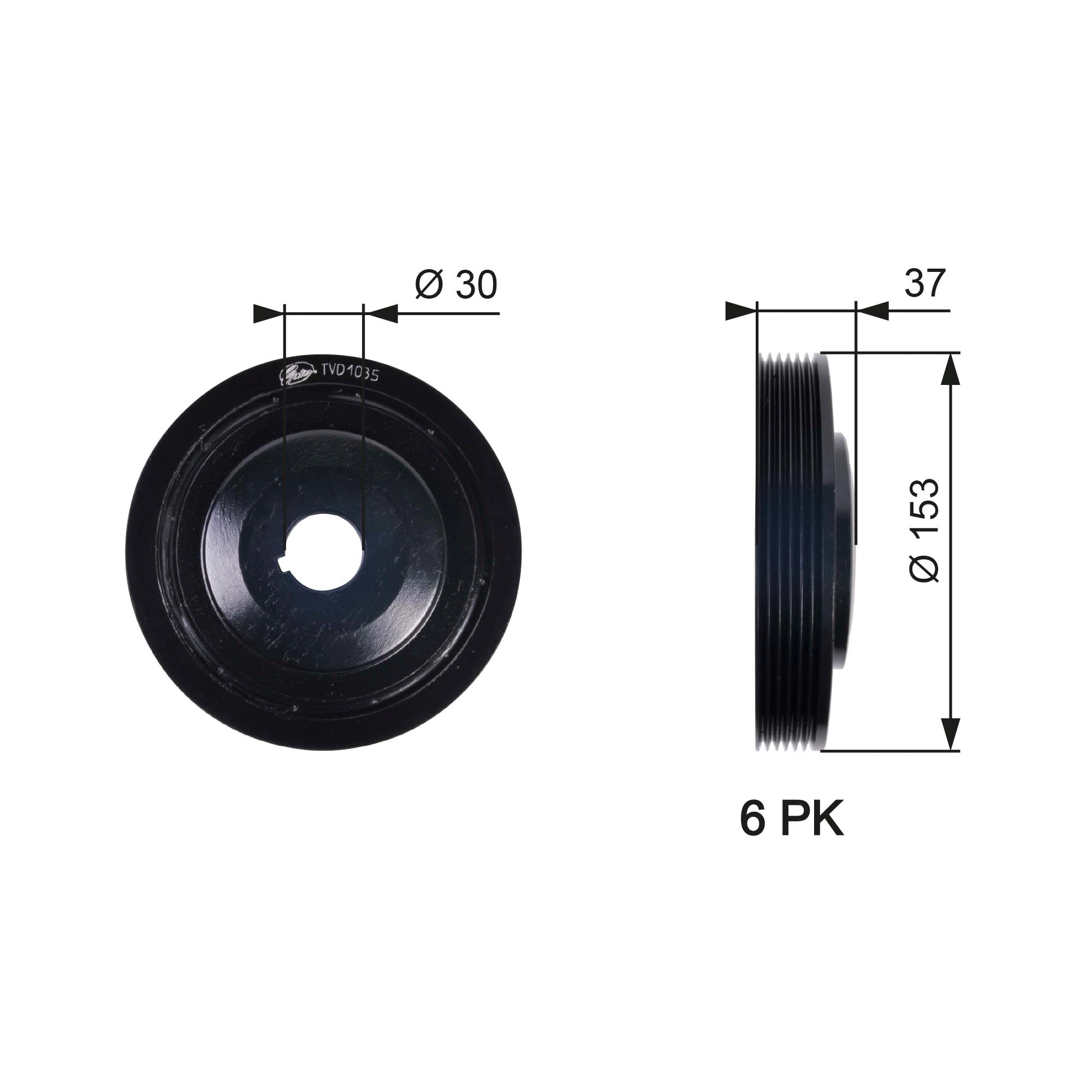 Krukaspoelie Gates TVD1035