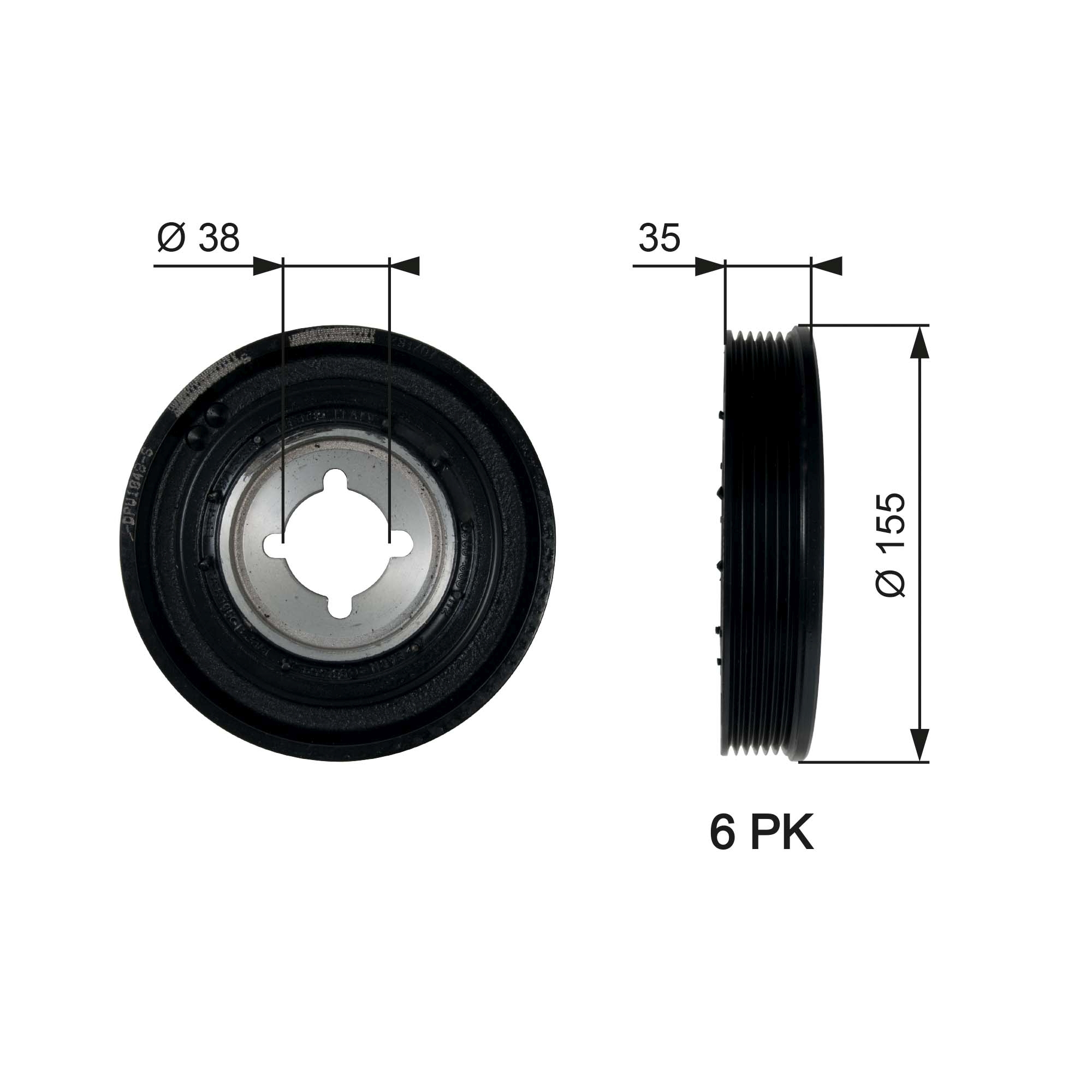 Krukaspoelie Gates TVD1085