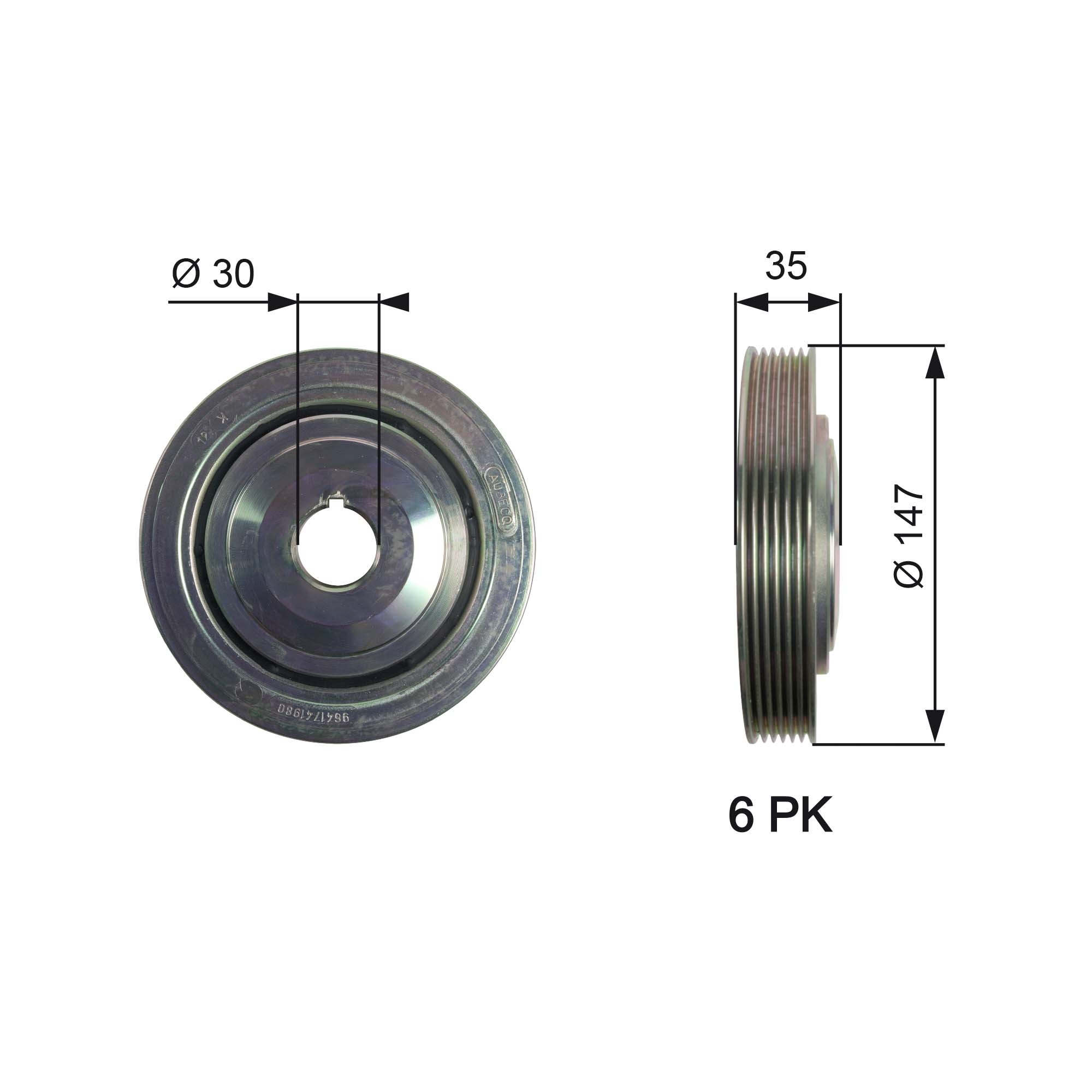 Krukaspoelie Gates TVD1101