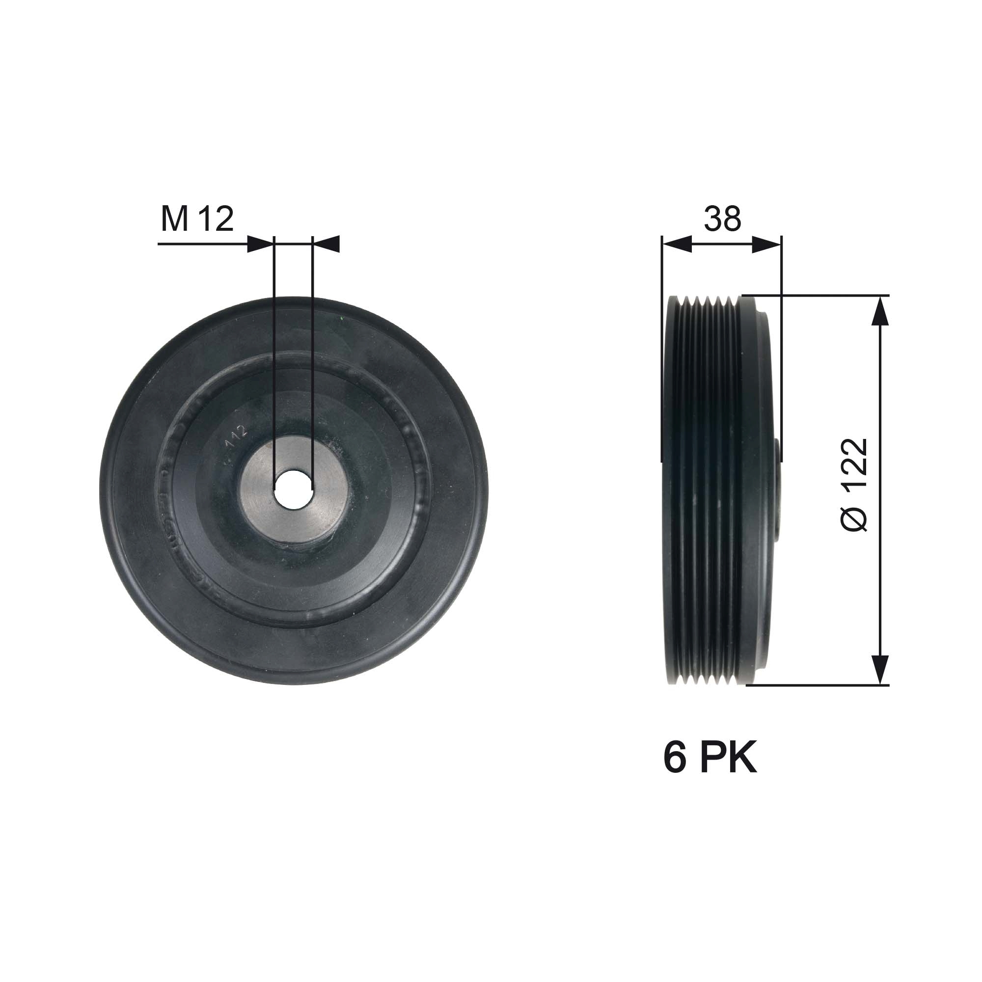 Krukaspoelie Gates TVD1112