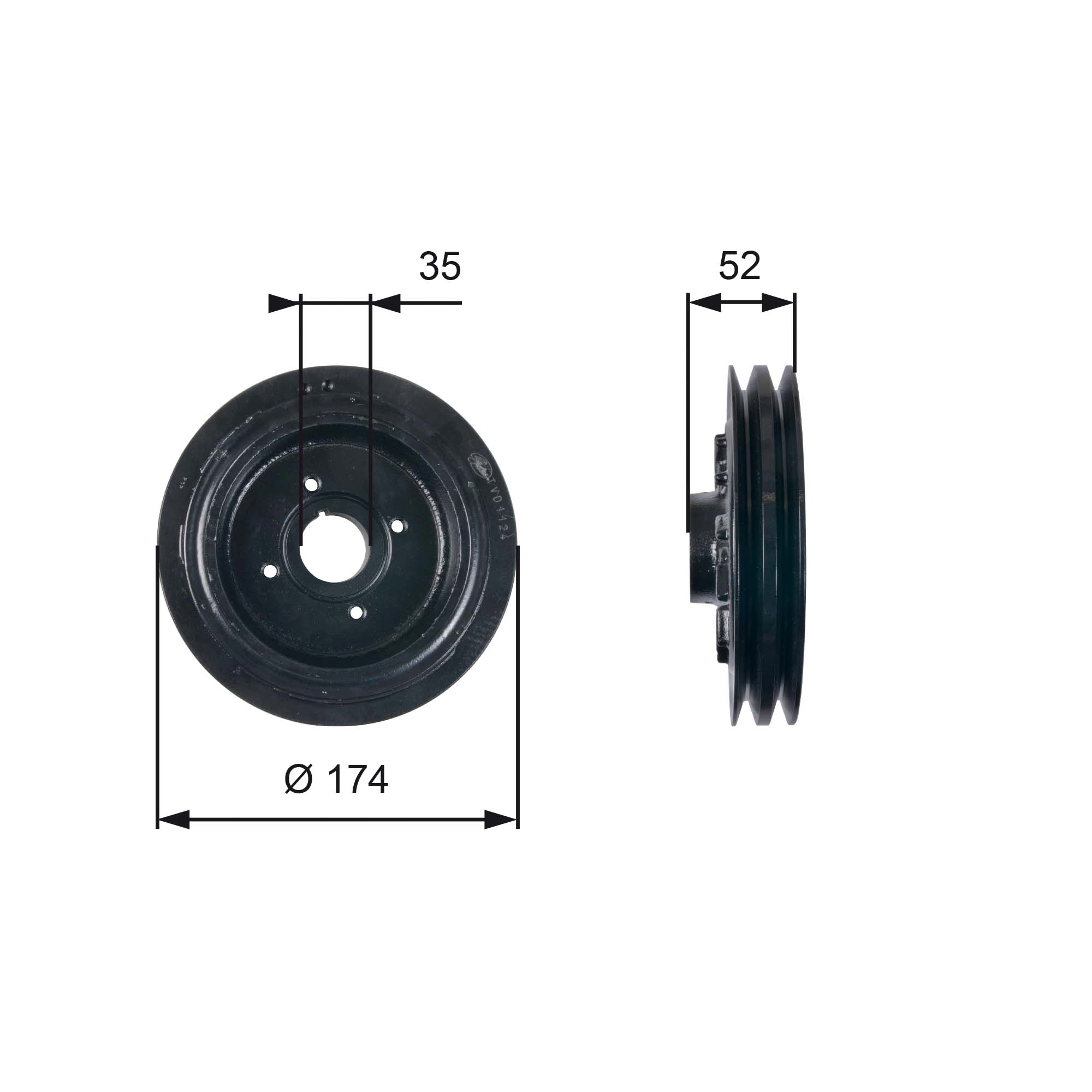 Krukaspoelie Gates TVD1124