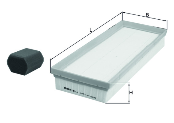 Luchtfilter Knecht LX 3955 KIT