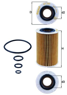 Oliefilter Knecht OX 260D