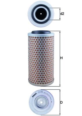 Luchtfilter Knecht LX 272