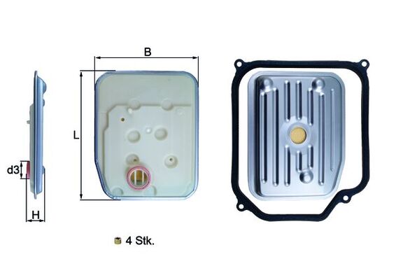 Knecht Filter/oliezeef automaatbak HX 147KIT1