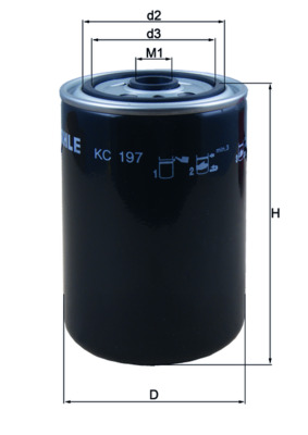 Brandstoffilter Knecht KC 197